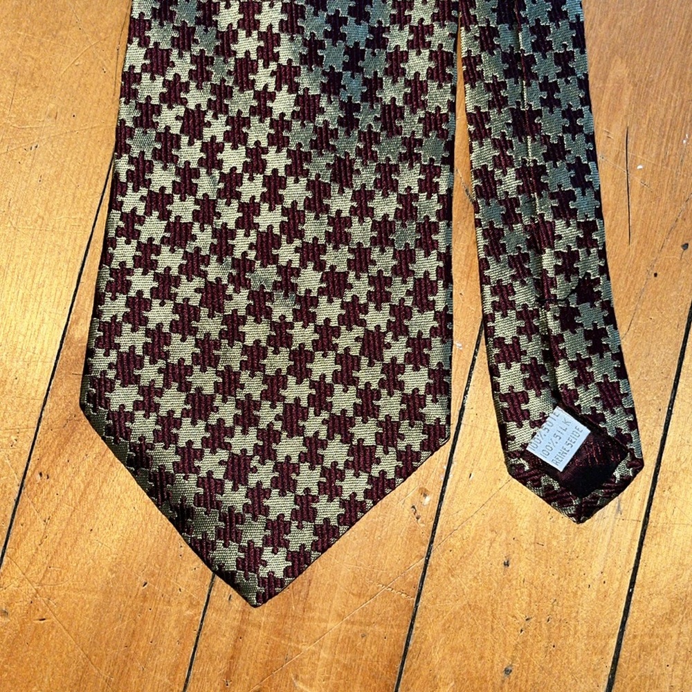 MOSCHINO vintage puzzle piece tie